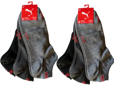 Produktbild von 6 Paar Puma Sneaker - Invisible Farbset - schwarz/grau - Größe 43/46