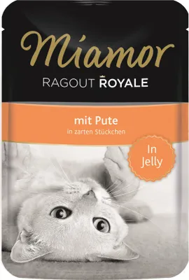 Produktbild von Miamor Ragout Royale in Jelly Pute, Adult, jede Rasse, Truthahn, 100 g, Ohne Soja, Ohne künstliche Farbstoffe