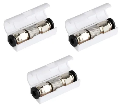 3er-Set PTFE-Rohrverbinder aus Edelstahl für Bambu Lab 3D-Drucker