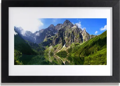 Produktbild von Bild 30x20 MDF-Rahmen Wandkunst Tatra-Gebirge Wald Meer Augen