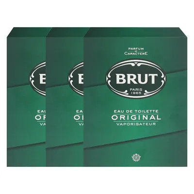 Immagine prodotto di 3 x Brut Original EDT je 100ml Spray per Uomo Eau De Toilette