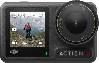Produktbild von DJI Osmo Action 4 Essential-Combo, 4K/120fps Action Cam mit 1/1,3-Zoll-Sensor, Unterwasserkamera, Atemberaubende Low-Light-Aufnahmen, 10-Bit und D-Log