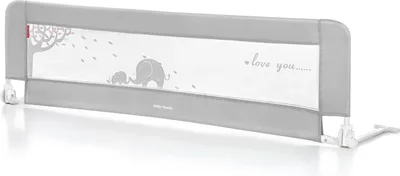 A baby bed rail guard is shown against a white background.