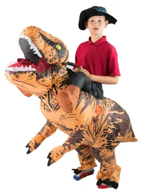 Aufblasbares Dinosaurier-Kostüm für Kinder, Deluxe