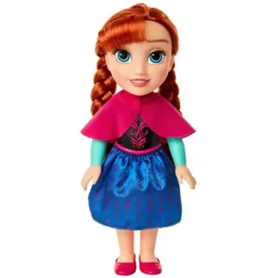 Produktbild von Jakks Disney Die Eiskönigin Prinzessin Anna Puppe 35cm mit Outfit, Umhang & Schuhen