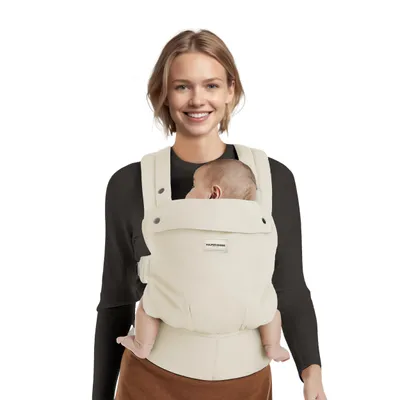 Produktbild von Vulpes Goods Babytrage, Luxus-Bauchtrage bis 20 kg,  Baumwolle, Freihändiger Komfort, Mit Rückenstütze & M-Position