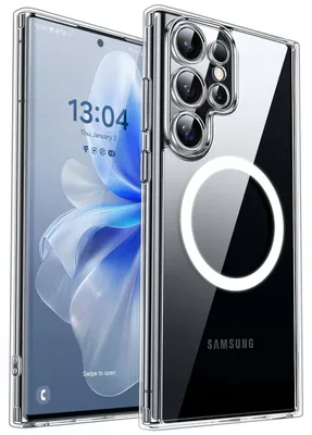 Zdjęcie produktu dla Magnetyczne etui ochronne do telefonu Samsung Galaxy S22 Ultra, zapewniające pełną ochronę aparatu