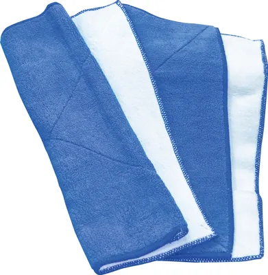 Produktbild von Supersoftes Mikrofaser Trockentuch, Allzwecktuch, 2er Set, 35 x 35 cm, blau von PETEX