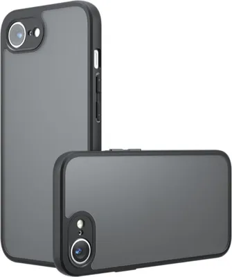 Produktbild von iPhone 16e / 17e Hülle - Coverup Mattes Transparentes Back Cover mit Kameraschutz - Schwarz