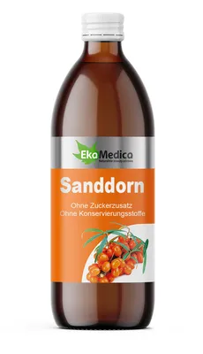 Image de Jus d'argousier 100%, EkaMedica, 500ml
