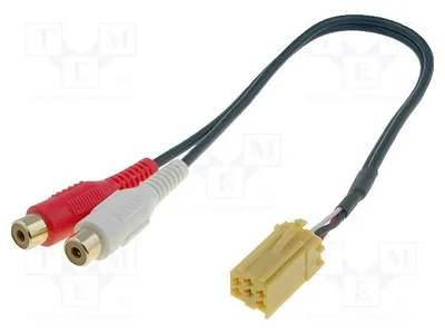 Immagine prodotto di 1 adattatore AUX, con ingressi RCA per segnali AUX