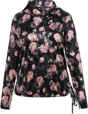 Produktbild von EVERA Damen Bluse - Schwarz Mehrfarbig, XXL