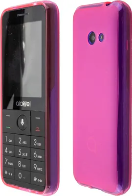 Obrázok produktu pre caseroxx ochranný obal TPU kryt kompatibilný s Alcatel 3088 / 3088X, gumená taška na mobilný telefón ružová