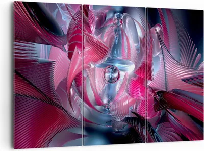 Produktbild von Bild auf Leinwand - Leinwandbild - Abstraktion Chemie Kybernetik - 165x110cm - Wand Bild - Wanddeko - Leinwanddruck - Bilder - Kunstdruck - Leinwand bilder - Wandkunst - CE165x110-2333