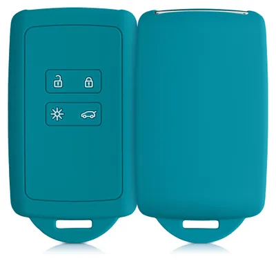 Produktbild von kwmobile Autoschlüssel Hülle kompatibel mit Renault 4-Tasten Smartkey Autoschlüssel (nur Keyless Go) - Silikon Schutzhülle Schlüsselhülle Cover in