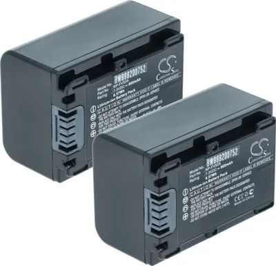 Produktbild von vhbw 2x Akku Ersatz für Sony NP-FV50A für Videokamera Camcorder (900 mAh, 7,3 V, Li-Ion)