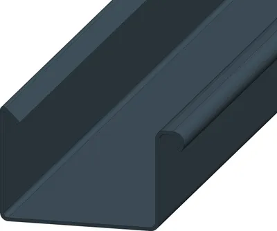 Produktbild von Dachrinne Kastenrinne 70mm Einzelteile | Dachrinne 200cm Anthrazit | Kunststoff PVC Fallrohr DN60 | Gartenhaus Carport Terasse