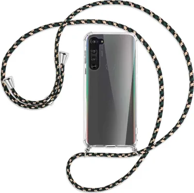 Produktbild von Handykette Backcover-Schutzhülle mit Band (Metall silberfarben) für Motorola Edge - camouflage
