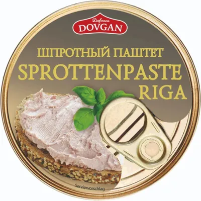 Produktbild von DOVGAN Sprottenpaste Riga 160g