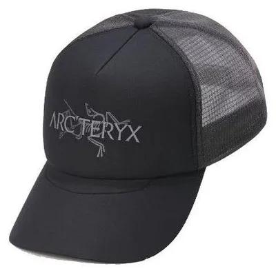 Produktbild von Arc'teryx Bird Word Trucker Kappe mit Schirm, schwarz, Größe S/M