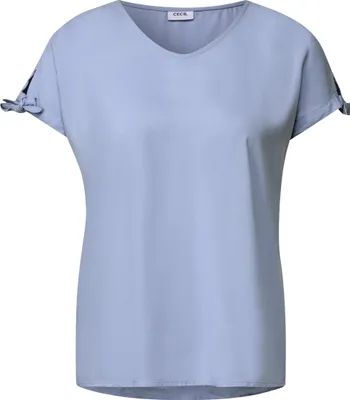 Produktbild von CECIL Blusenshirt 'Blusenshirt in Unifarbe', B345900, mountain blue, Gr. M
