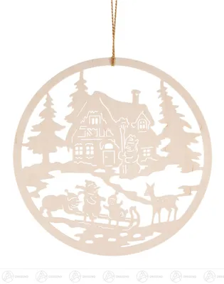 Produktbild von Fensterschmuck Fensterbild rodelnde Schneemänner  Breite x Höhe ca 27 cmx27 cm NEU