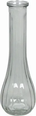 Produktbild von INNA-Glas Stielblumenvase Kosta, Kegel - Rund, klar, 21,5cm, Ø 3cm - Ø 7cm - Einzelblumenvase