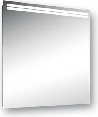 Produktbild von Schneider ARANGA LED-Lichtspiegel, mit Spiegelheizung, ohne Steckdose, 615x48x700mm, Lichtbänder oben, weiß, 160.660.01.0001