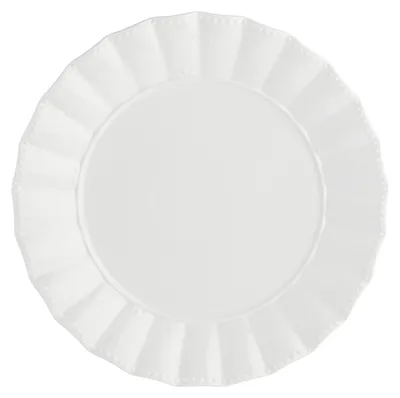 Runde Porzellanplatte 34 cm, Weiß, in Geschenkbox