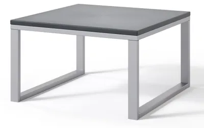 Obrázek produktu pro Selsey Dywilly - Zahradní stůl, betonový vzhled / šedý rám, 60x60 cm