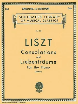 Productafbeelding van Franz Liszt - Consolations and Liebestraume Piano Solo Sheet Music Schirmer Library of Classics Volume 341
