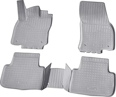 Zdjęcie produktu dla gumowe dywaniki podłogowe 3D do VW Tiguan II | AD1 | rok od 2016> | szare z krawędzią