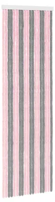 Produktbild von Insektenschutzvorhang Chenille Silber Grau und Rosa 56 x 185 cm