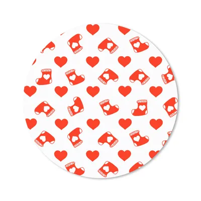 Produktbild von MuchoWow® Mauspad Mousepad Weihnachten - Muster - Valentinstag 40x40 cm - Mousepads - Maus Mat - Pad - Mausunterlage - Schreibtisch Accessoires