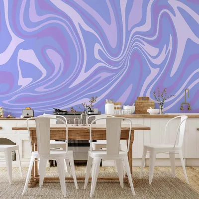 Produktbild von Vlies Fototapete - Purple Composition - Abstract Background in Violet-Purple-Lavender Hues 300x210 cm Abstrakt a-C-10161-a-a