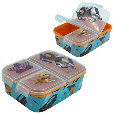 Produktbild von Brotdose | 3 getrennte Fächer | Buzz Lightyear | Lunch Vesper Dose