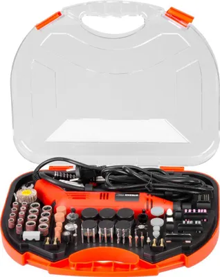 Image de Mini-meuleuse Strend Pro, droite, perçage et ponçage, 130 W, avec accessoires, 210 pcs