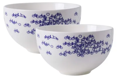 Produktbild von Heinen Delfts Blauw – Joghurtschale De Blauwe Fahrrad 2 st.