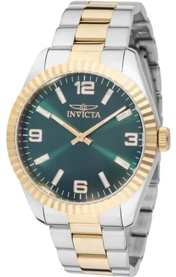 Zdjęcie produktu dla Invicta Specialty 49677 Zegarek Męski - Mechanizm Kwarcowy - Stal Nierdzewna z Zieloną Tarcza - 43 mm