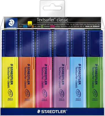 Produktbild von Staedtler - Textmarker 364 Textsurfer sortiert 6 Stück
