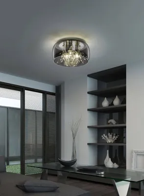 Produktbild von Trio Crystel Deckenleuchte E14 3-fach ⌀34cm Chrom