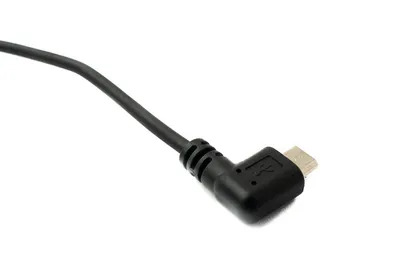 Obrázek produktu pro SYSTEM-S USB 2.0 kabel 120 cm s konektorem typu A na konektor micro B ve spirálovém úhlu v černé barvě
