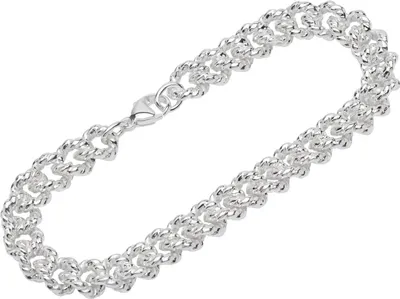 Produktbild von Armband 925 Sterling Silber 22cm Panzerkette Herren Armbandkette designer Kette