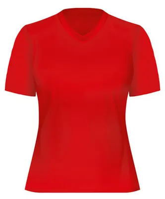 Image de Oltees - T-shirt « fonctionnel » pour femmes LT3626 (XS) (rouge)