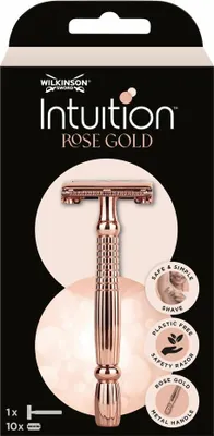 Produktbild von Wilkinson Sword Rasierer - Intuition Rose Gold - Deluxe - 10 Klingen - 1 Stück