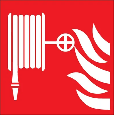 Produktbild von SafetyMarking Brandschutzschild Alu B200xH200 mm Löschschlauch langnachleuchtend