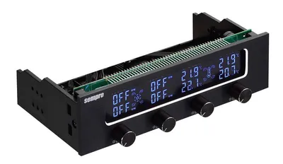 Immagine prodotto di sempre SE-MP-5FC4-BL Regolatore di ventole 4x con display LCD blu