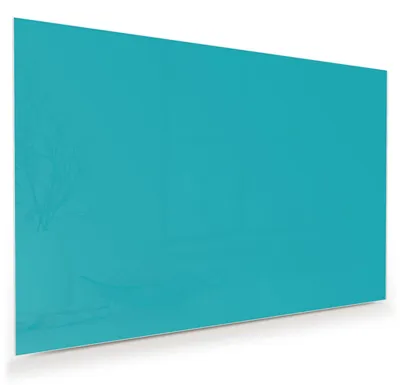 Produktbild von Glasbild 120x80cm in XXL für Wohnzimmer, Schlafzimmer Motiv Türkiser Hintergrund II