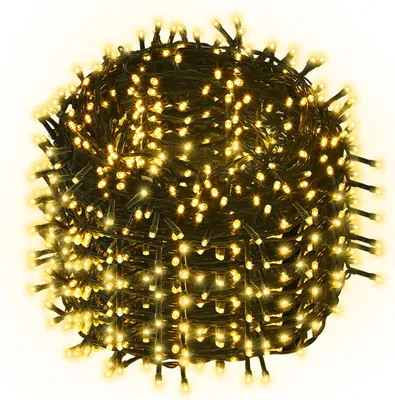 Produktbild von Peviasot LED Lichterkette 50M 500LEDs mit 8 Modi für Innen Weihnachten Party Garten Bedienung Funkelnder Sterneffekt Deko Warmweiß