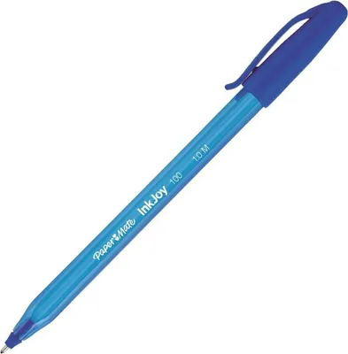 Obrázok produktu pre Papermate InkJoy 100, Klip, Guľôčkové pero, Modrá, 50 kusov, Stredná